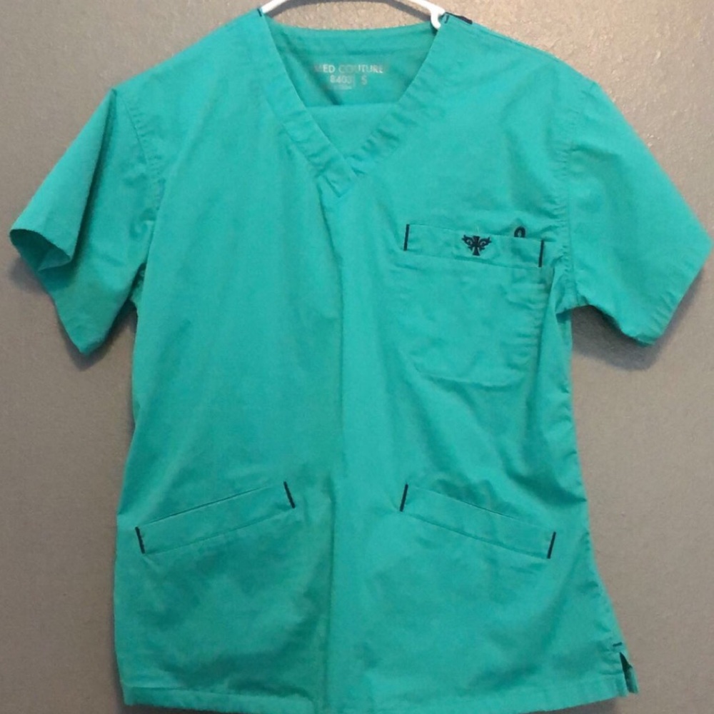 Med Couture Blue Scrub Set